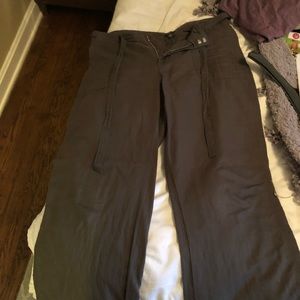 Gap drawstring pants.  Army green.